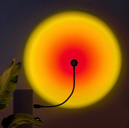 🌅 RGB Sunset LED Lamp – Aesthetic Night Light for Cozy Room Decor.